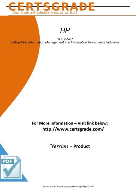 HPE2-N67 Certification Guides