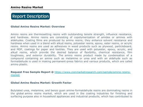 Amino Resins Market, 2016–2024