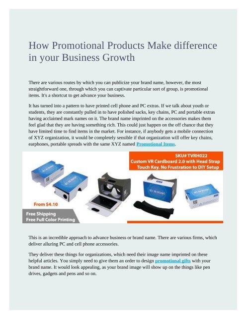 Promotional Products 1