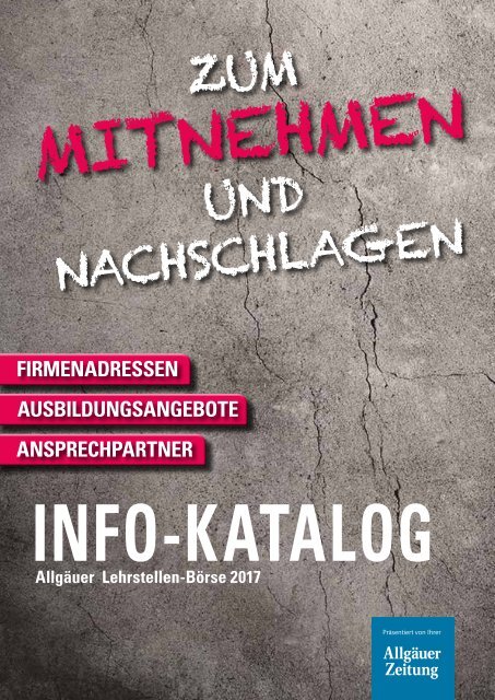 Info-Katalog Lehrstellenbörse 2017