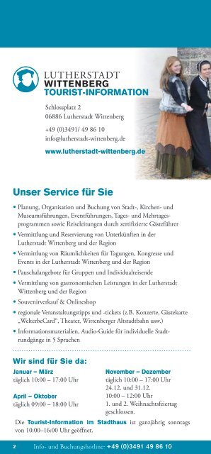 Stadtfuehrungsbroschüre 2019 Lutherstadt Wittenberg