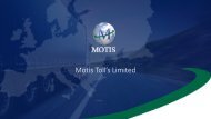 Motis Tolls Presentation March 2017