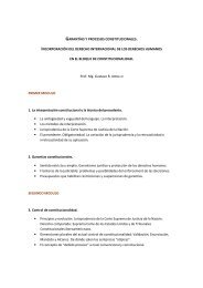 GARANTÍAS CONSTITUCIONALES INCORPORACIÓN CONSTITUCIONALIDAD