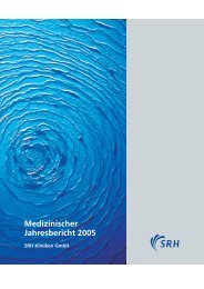 Medizinischer Jahresbericht 2005 - SRH Kliniken GmbH