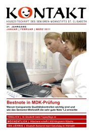 Bestnote in MDK-Prüfung - Senioren-Wohnstift St. Elisabeth