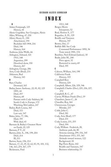 Book Index - Richard A. Georgian