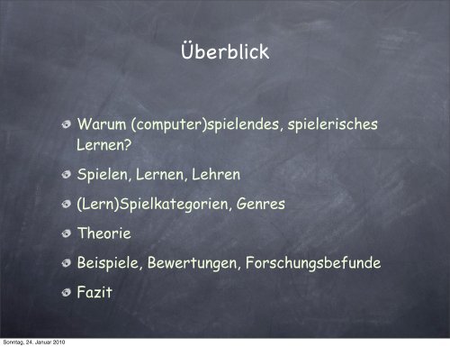 Lernen durch Computerspiele: Das spielende Klassenzimmer?