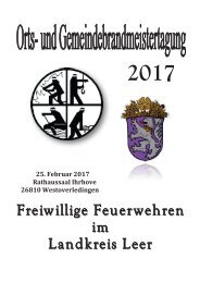Jahrbuch der Feuerwehren im Landkreis Leer 2017