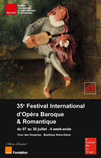 35 Festival International d’Opéra Baroque & Romantique