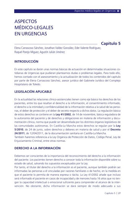 Manual de protocolos y actuación en