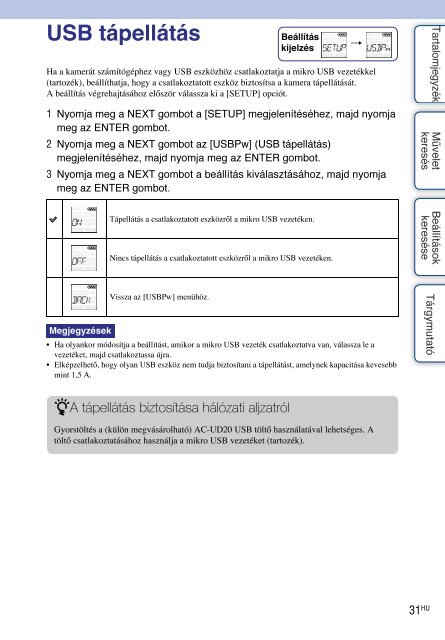 Sony HDR-AS30V - HDR-AS30V Guida all&rsquo;uso Ungherese