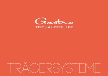 Gastro-Tischaufsteller Trägersysteme