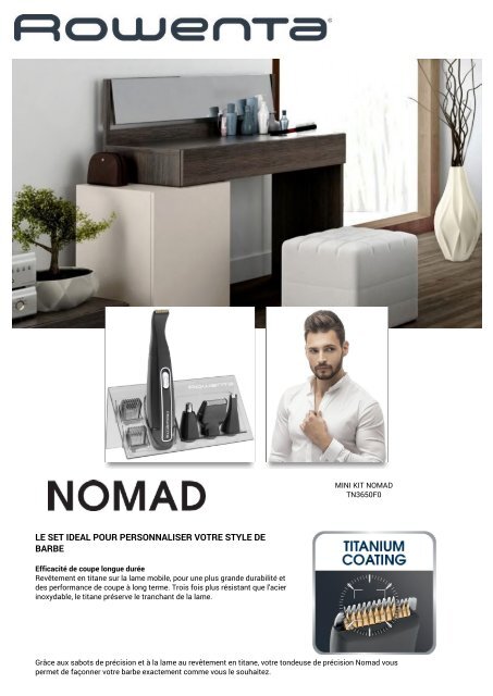 tondeuse barbe rowenta nomad