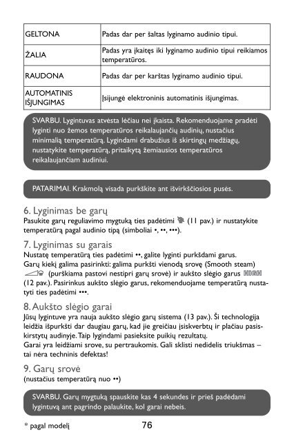 Rowenta ADVANCER DZ9110 - ADVANCER DZ9110 Deutsch