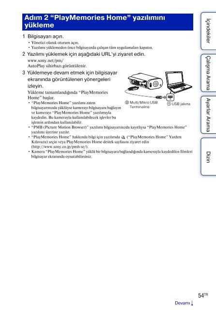 Sony HDR-AS30V - HDR-AS30V Guida all&rsquo;uso Turco