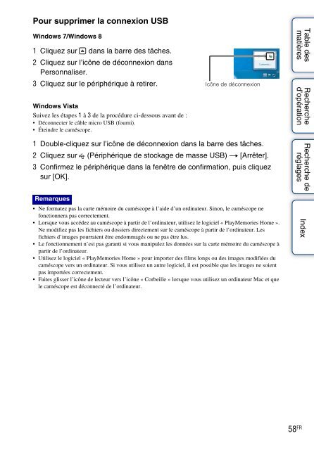 Sony HDR-AS30V - HDR-AS30V Guida all&rsquo;uso Francese