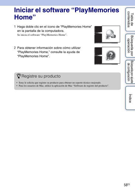 Sony HDR-AS30V - HDR-AS30V Guida all&rsquo;uso Spagnolo