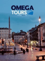 Omega Tours 2017 Escorted Tours