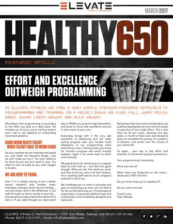 HEALTHY650 Newsletter - March 2017 web