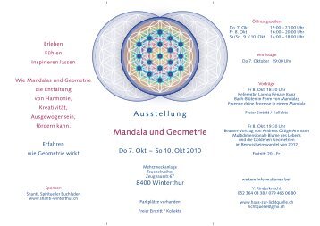 Flyer Mandala und Geometrie - AnOAe.org