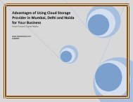 Advantages of Using Cloud Storage Provider in Mumbai, Delhi and Noida for Your Business