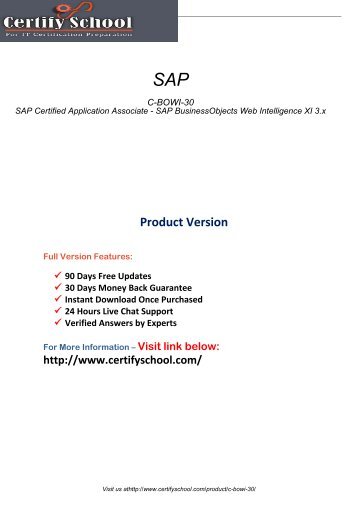 C-BOWI-30 Exam Practice