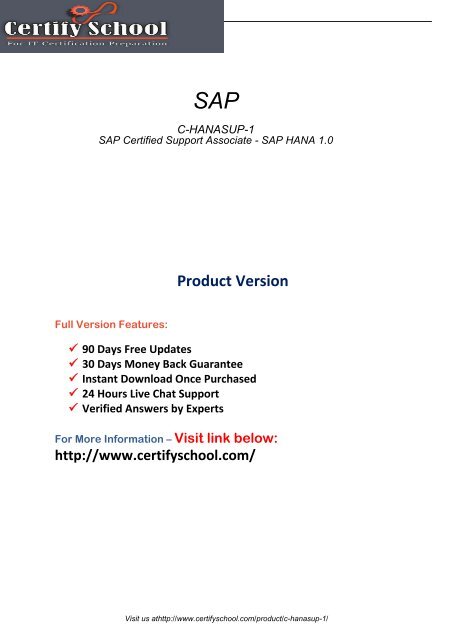 C-HANASUP-1 Exam Practice