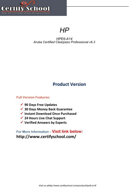 HPE6-A14 Exam Practice