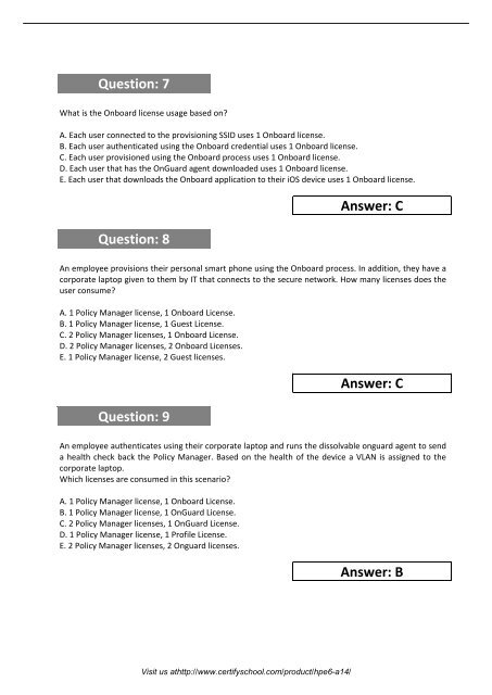 HPE6-A14 Exam Practice