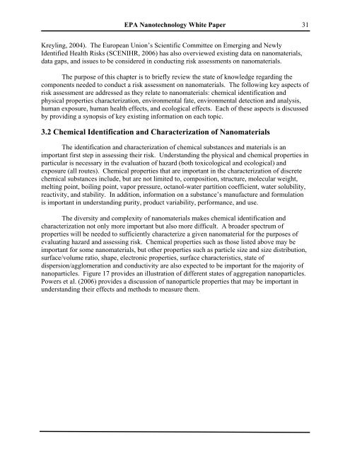 Nanotechnology White Paper - US Environmental Protection Agency