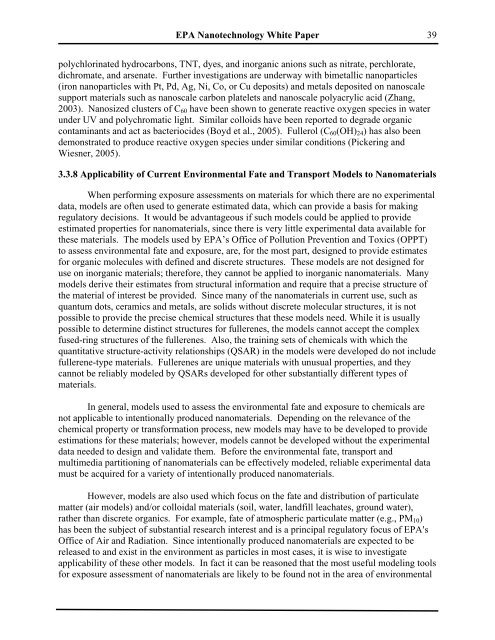 Nanotechnology White Paper - US Environmental Protection Agency