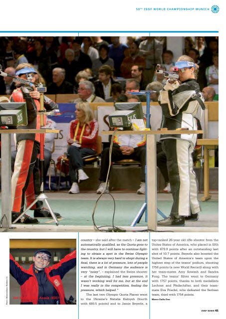 THE 50TH ISSF  WORLD SHOOTING CHAMPIONSHIP IN MUNICH