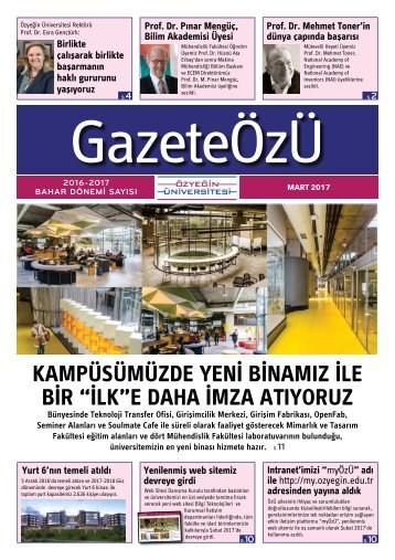 ÖzÜ Gazete Mart 2017