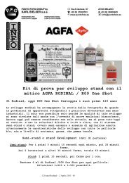 Kit di prova per sviluppo stand con il mitico AGFA RODINAL / R09 ...