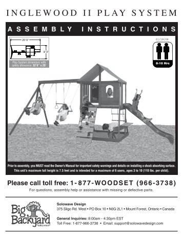 INGLEWOOD II PLAY SYSTEM - Big Backyard!