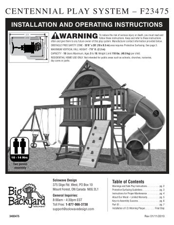 CENTENNIAL PLAY SYSTEM â€“ F23475 - Big Backyard!