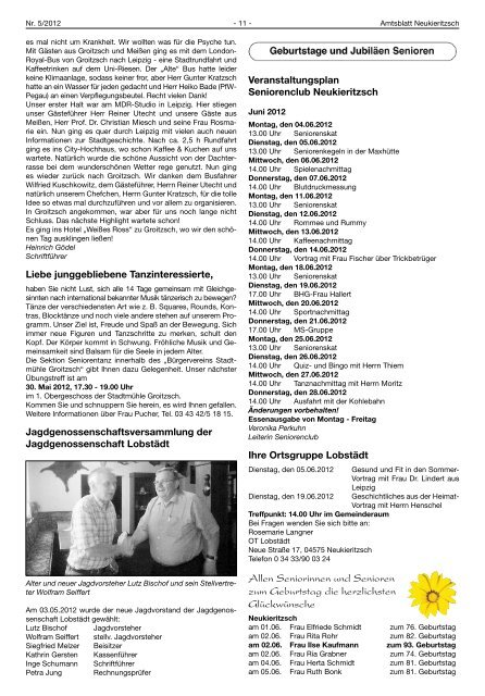 6. Schillerfest in Kahnsdorf vom 15. bis 17. Juni 2012