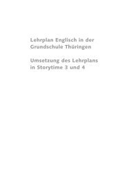 Storytime Thüringen 3 und 4 - Grundschule Englisch