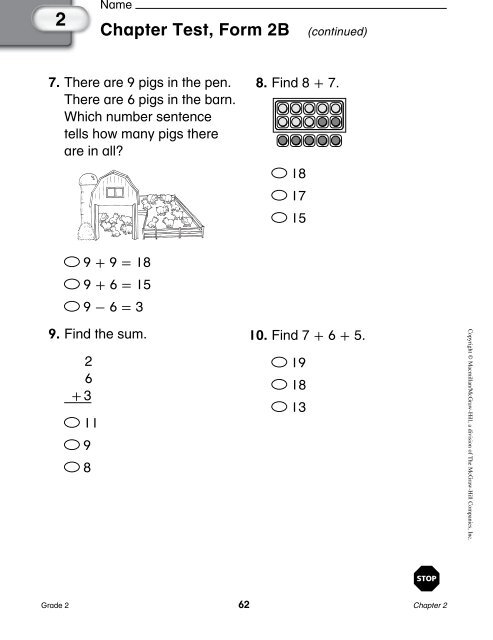 Chapter 2 Resource Masters - Macmillan/McGraw-Hill