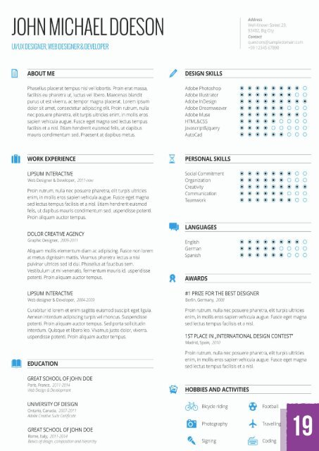 Resumes templates