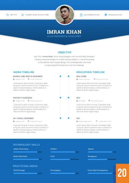 Resumes templates