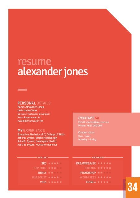 Resumes templates