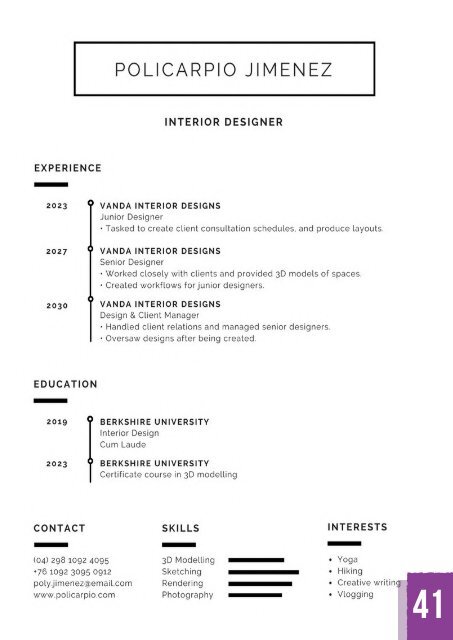 Resumes templates