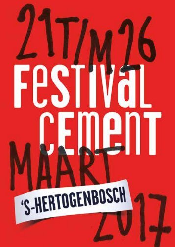 Festival Cement programmaboekje 2017