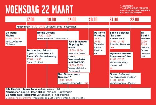 Festival Cement programmaboekje 2017