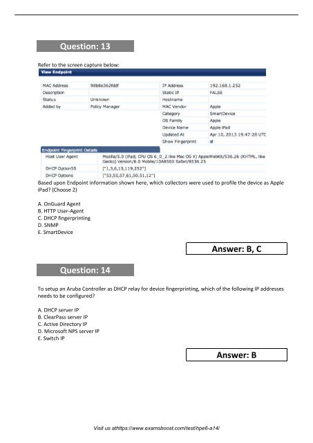 HPE6-A14 Demo Material