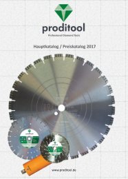 Produktkatalog Proditool Professional Diamond Tools .compressed