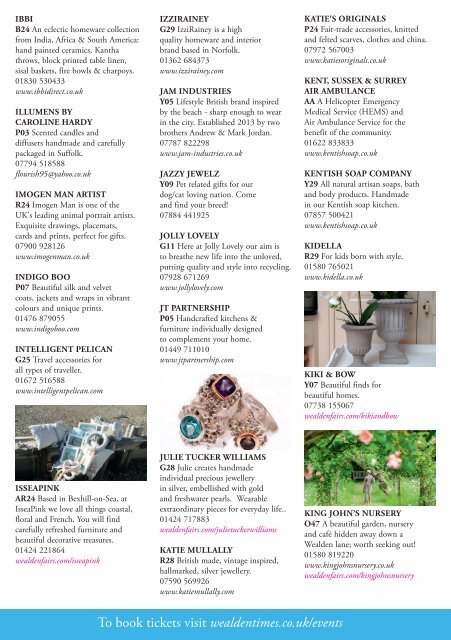 Showguide | MSF16 | Wealden Times Midsummer Fair 2016