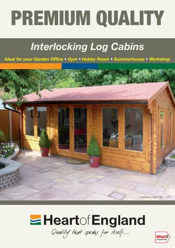 Heart of Engand Interlocking Log Cabins