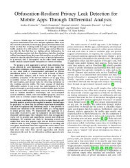 Mobile Apps Through Differential Analysis